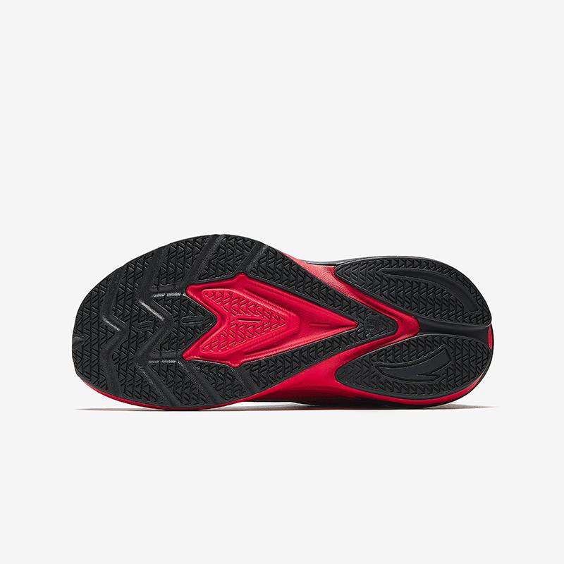 Anta Kids Flame Trendy Fashion Lightweight Shock Absorption Low-Top Running Shoes Unisex sneaker Black Red 312515517-3
