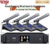 one-to-four square tube microphone system