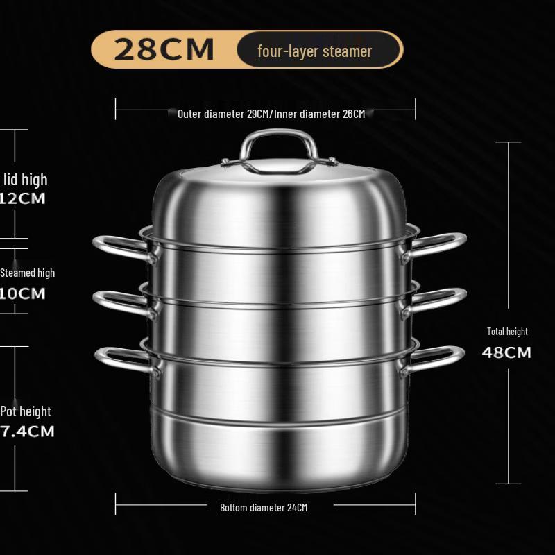 ZISIZ Multi-Function Stainless Steel Steamer Pot