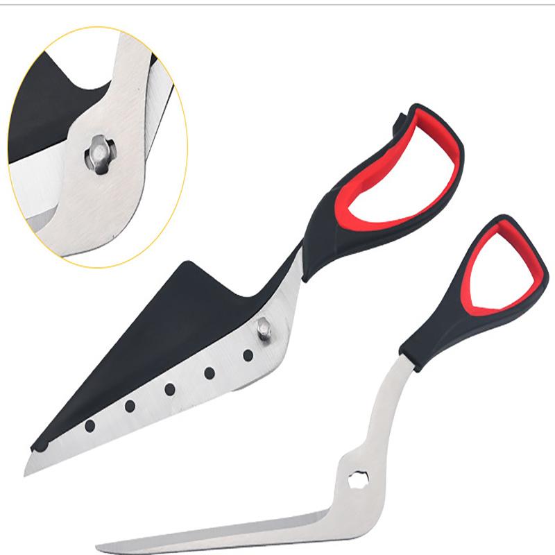 Multifunctional Pizza Scissors Stainless Steel Blade Pizza Cutting Tools Ergonomic Grip Detachable Scissors For Kitchen