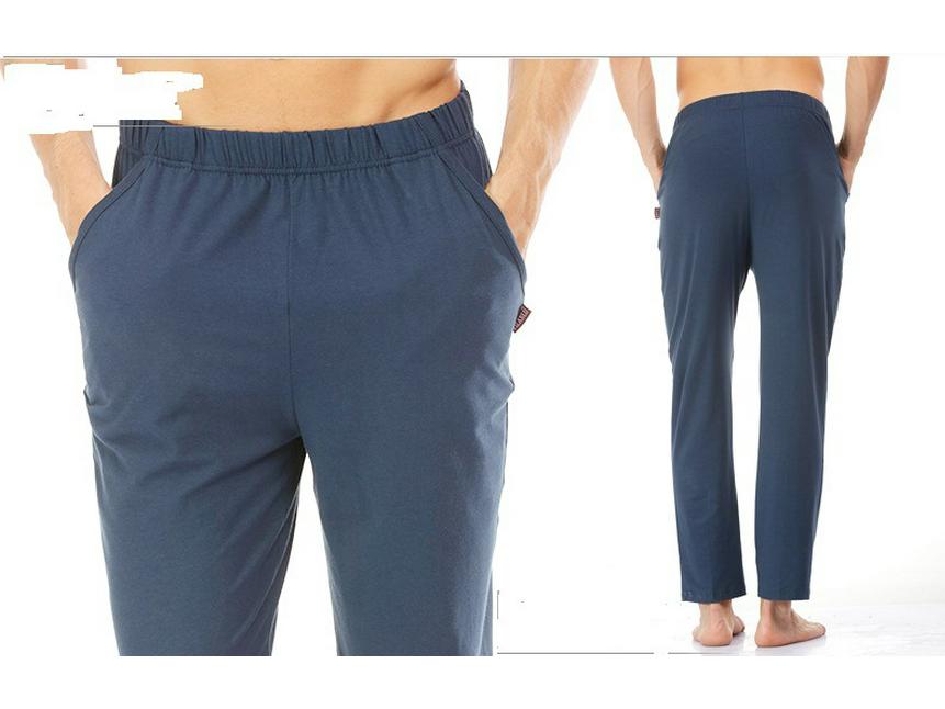 Yilanlu Men's Modal Cotton Loose Pajama Pants - Lightweight Summer Air-Conditioned Trousers