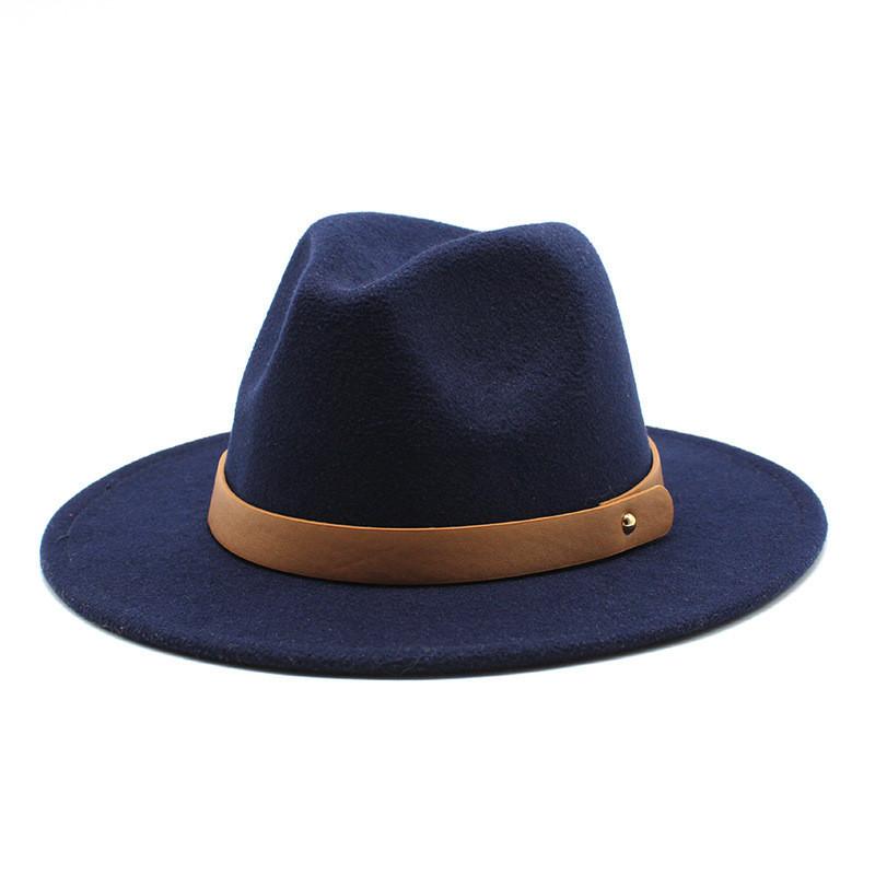 Classic Fedora Hat With Wide Brim For Women Men Fall Winter Fashion Accessory