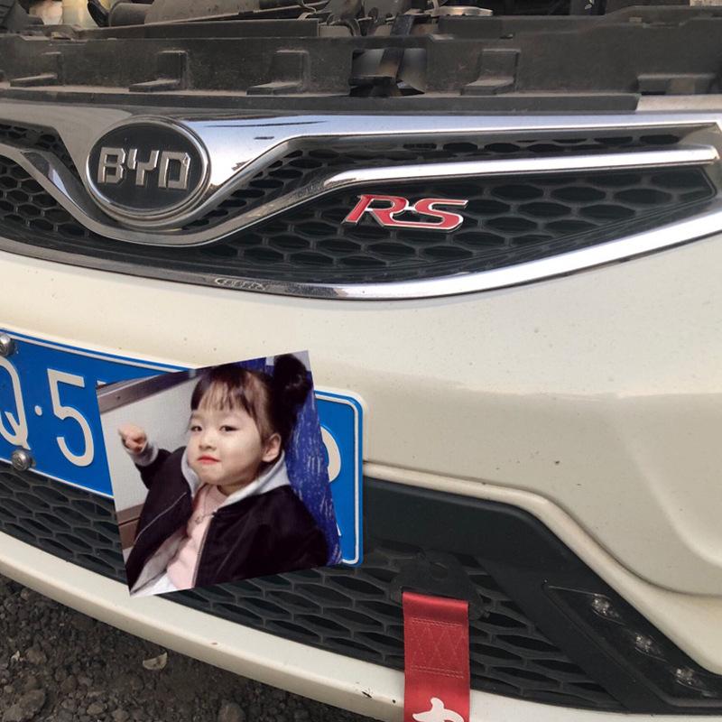 Car Grille Modification Decorative Logo 3D RS Grille Modification Sports Logo Metal Car Logo