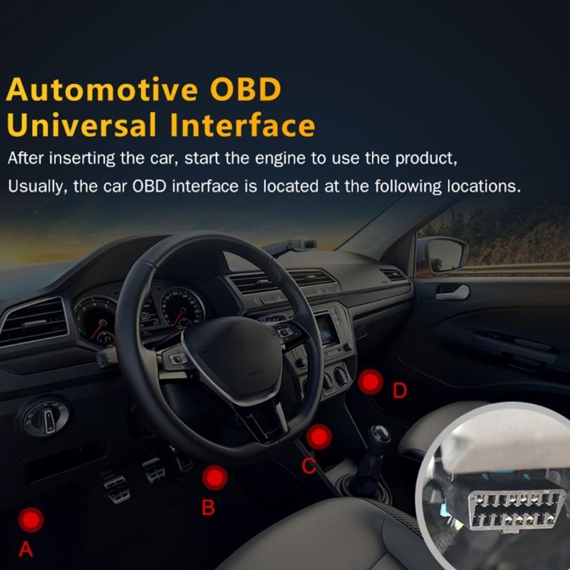 OBDII Scanner Diagnostic Tool Car Engine Fault Code Reader OBDII/EOBD Scan Tool with Readiness Freeze Frame