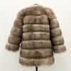 Seven-section splicing jacket women's new autumn and winter clothing temperament fashionable artificial fur imitation fox hair thermal coat