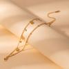 Light Luxury High-End Stainless Steel Diamond-Encrusted Bracelet, Moon Sun Love Geometry Does Not Fade Jewelry Women