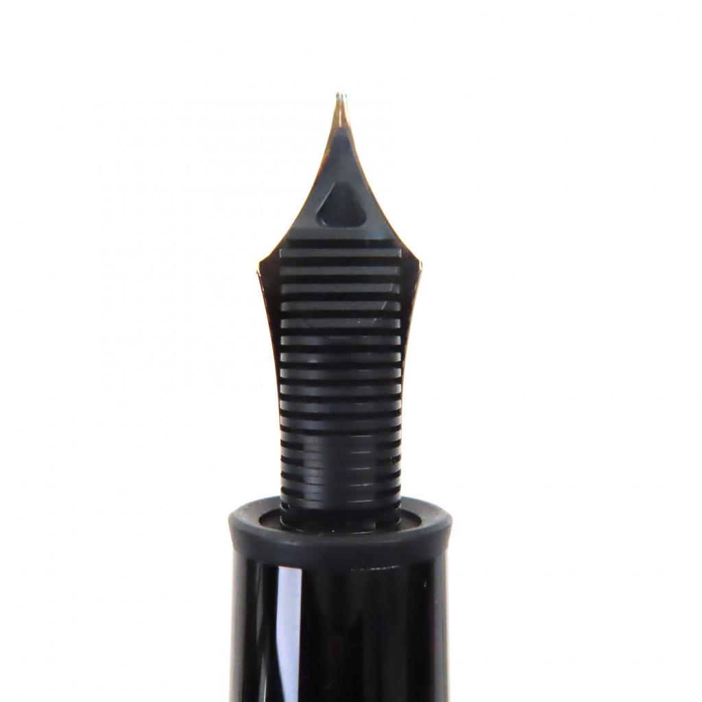 Excellent MONTBLANC fountain pen Meisterstück 149 white star Black gold 14K mens Used