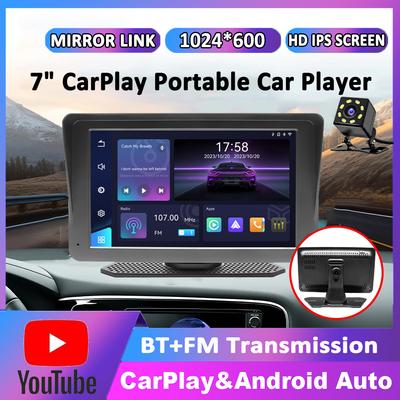 7" Tragbares kabelloses Carplay Android Autoradio Auto-Multimediaplayer HD IPS Touchscreen Bluetooth FM AUX Unterstützung YouTube
