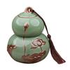 Ru Kiln Ceramic Gourd Tea Canister - Moisture-Proof Storage for Pu'er Tea, Gongfu Tea Set Container