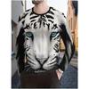 Men's 3D Printed Crew Neck Long Sleeve T-Shirt Fashion Versatile Trend Breathable Casual