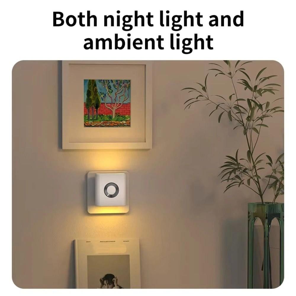 Type C Rechargeable Motion Sensor Light Auto On/Off Mini Size LED Night Light Sleep-Friendly New Style Closet Light Hallway