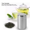 Hot Sale Double Lid Tea Tin 400ml/550ml Stainless Steel Canister Moisture-proof Airtight Tea Can with Inner Lid Tea Caddy Tin