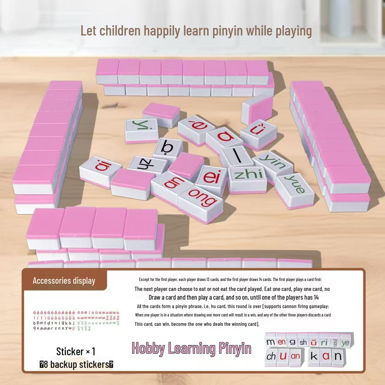 Emoji Mahjong Board Game: Educational Connect the Dots Toy for Kids