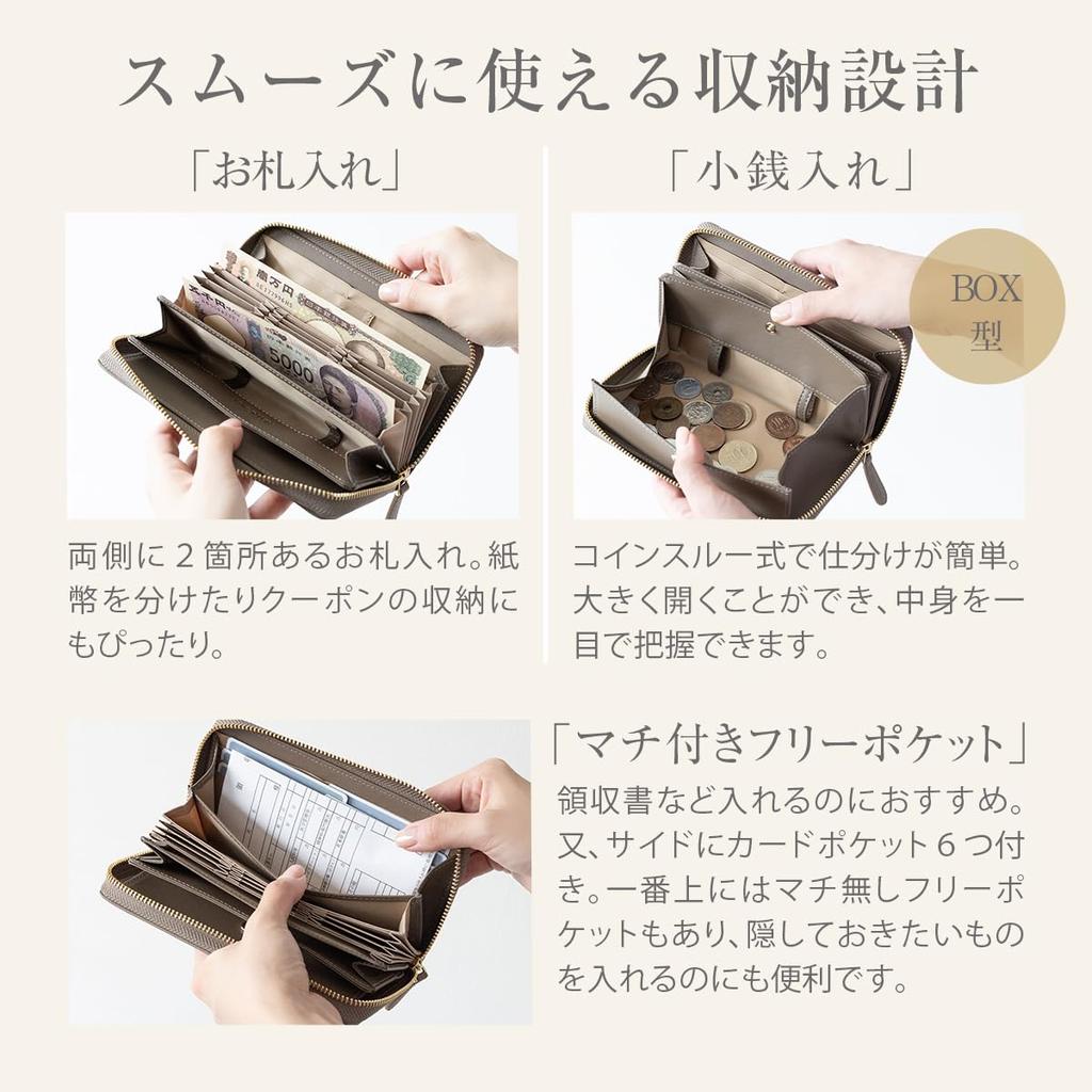 Long Large Holds 15 Card Automatic Coin and Receipt YKK Round Olive [RafiCaro] Women's Wallet, Small, Capacity, Cards, Accordion-Style Slots,