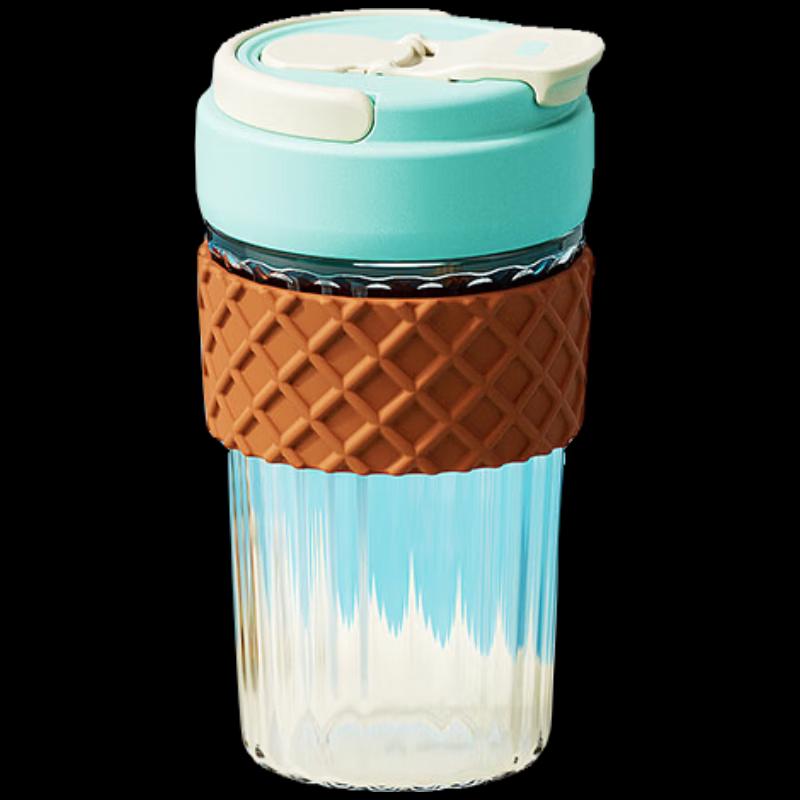 RELEA Portable High Borosilicate Glass Tea Cup