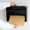GREEN LIFE Mailbox in A4 Size Combination Matte Wall-Mounted (Made Japan), Steel, Compatible, Lock, Black, FH-50DMBK