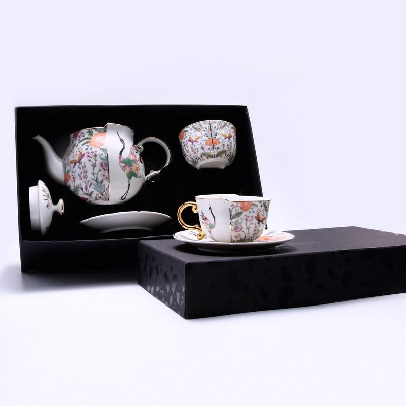 Ceramic High Leg Fruit Plate Binaural Snack Storage Tray Dry Fruit Tray Dessert Trays Cake Trays Decorative Household Products