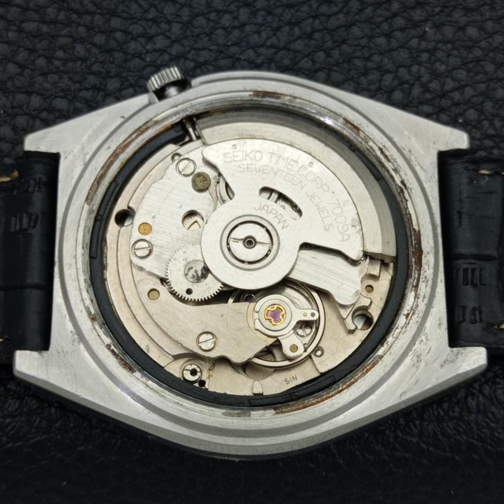 SEIKO AUTOMATIC VINTAGE JAPAN 7009A MENS FERRARI DIAL WATCH a700410-5