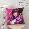 D.Va Cartoon Personalized Pillow Dust Cover Bedroom Kids Party Decoration Pillowcase Birthday Children Gift