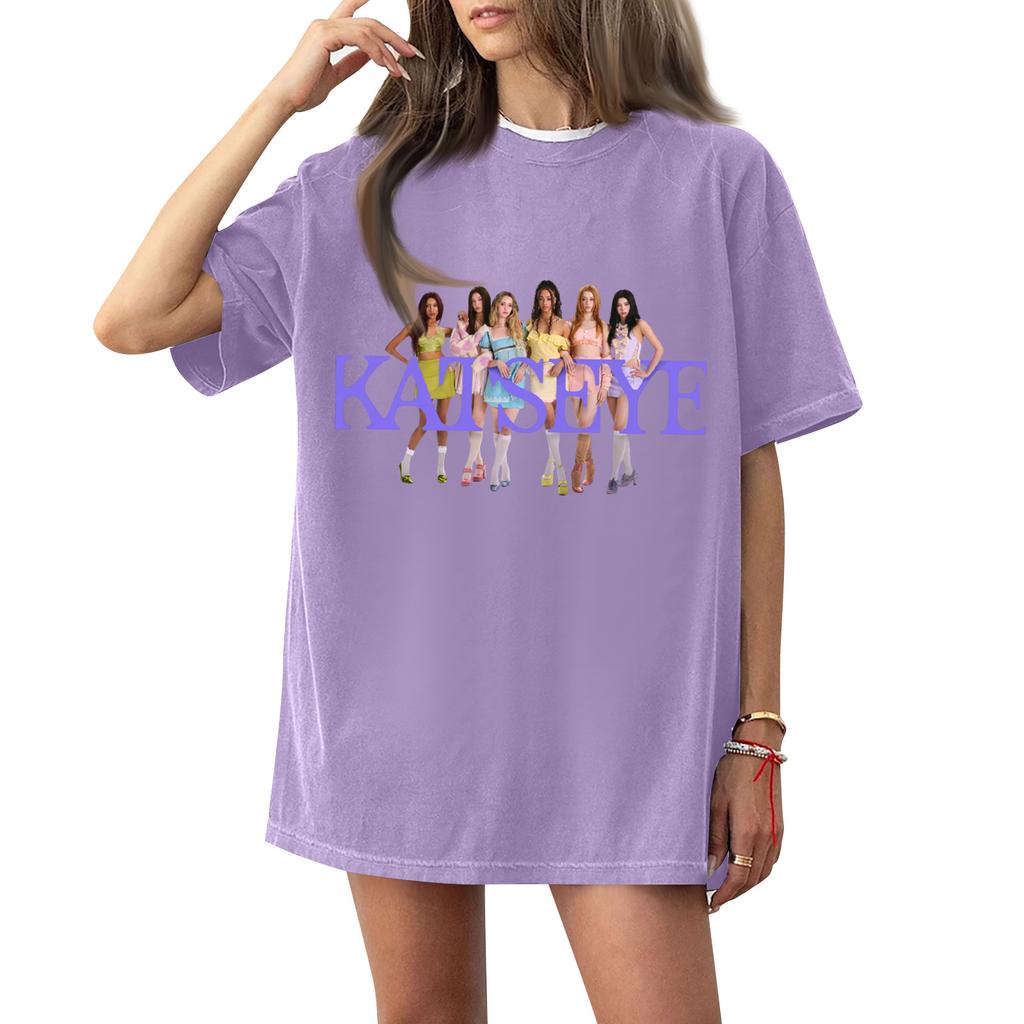 Women's Round Neck Printed Short-sleeved T-shirt Top