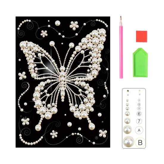 3D-Perlenmalerei-Set zum Selbermachen: Mosaik-Wandbild mit Strassperlen und Schmetterlingen für Erwachsene – ideal für die Schlafzimmerdekoration.