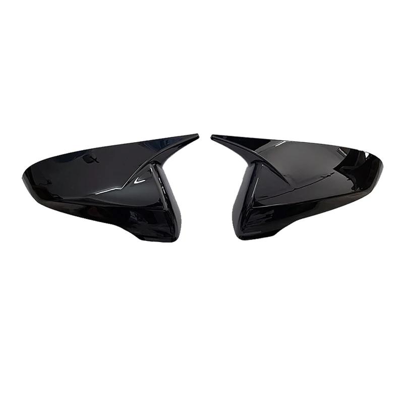 For Hyundai Veloster 2018      ABS Car Rearview Side Mirror Cover Wing Cap Exterior Trim Adhesive Sticker