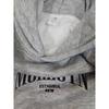 Sudadera con capucha de manga larga extragrande para mujer con estampado de letras, mezcla de algodón, top casual