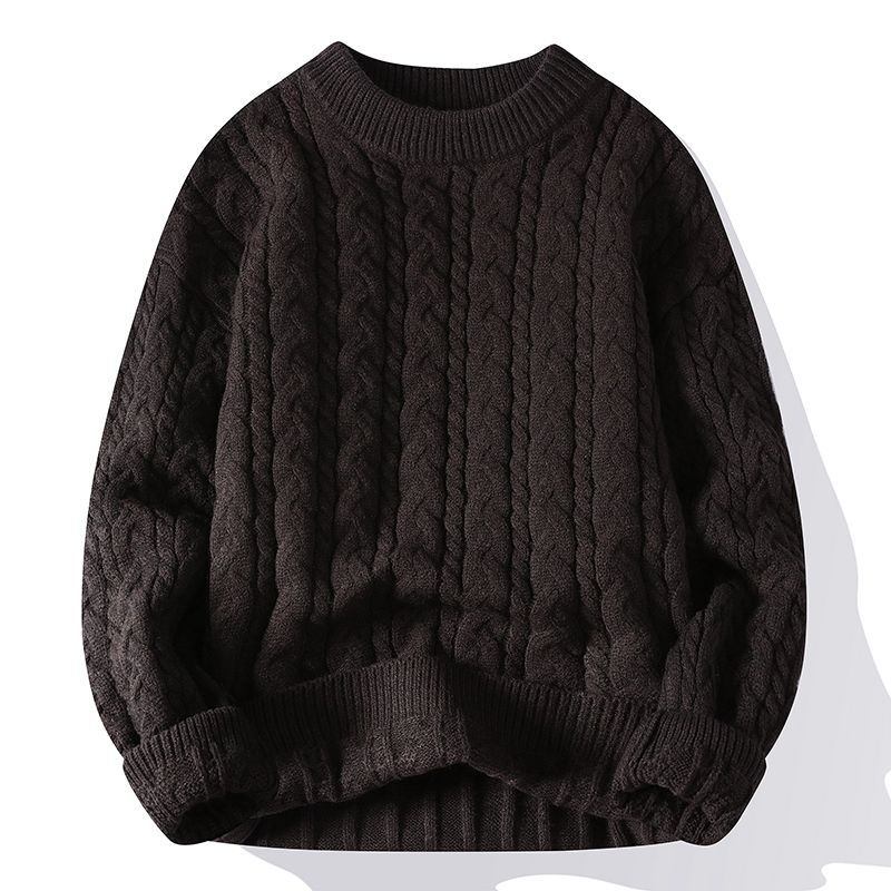 New Autumn And Winter Thick Warm Sweater Slim Fit Men'S Sweater Men'S Multi-Color Pullover Knitted Sweater