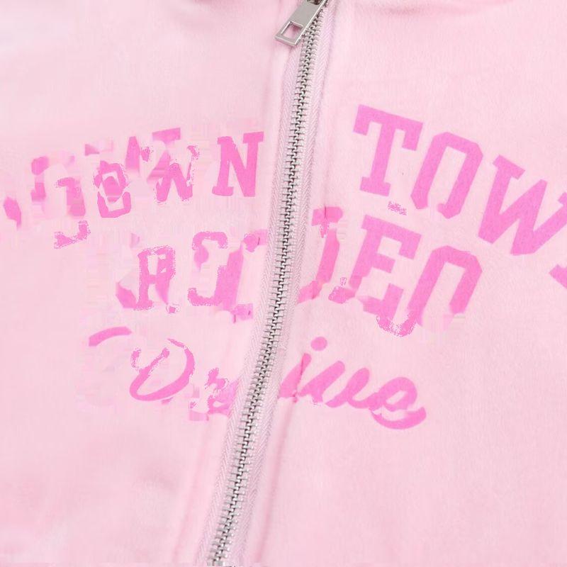 Kaslead New Arrival Women's Fashion Style Hooded Velvet Outwear Casual Pants 4813331 4813330