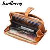 Baellerry Women's Korean Style Multi-functional Leather Wallet & Phone Clutch with Zipper & Tassel