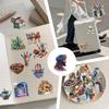 50Pcs Transparent Cartoon Arabian Theme Pet Stickers Waterproof For Journal Guitar Notebook Sticker Story Store