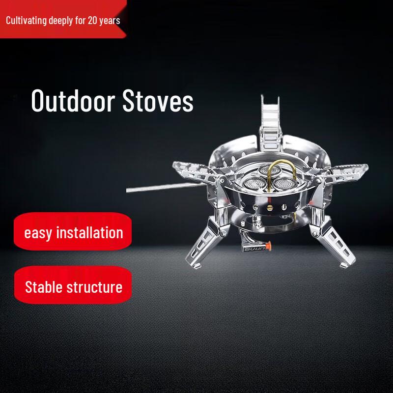 Beifu C18 Portable Windproof Gas Stove & 3-Piece Non-Stick Cookware Set