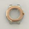 41mm Rose Gold Stainless Steel Watch Case Sapphire Glass Waterproof Watches Accessories for NH35 NH36 4R36 7S Movement
