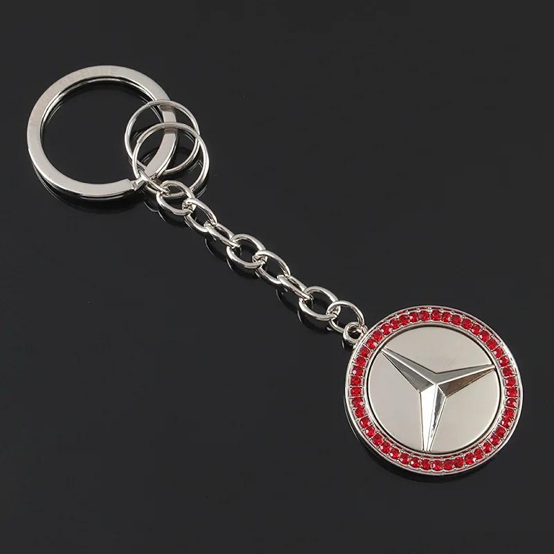 UHBKX1 2025 Hot Car Key Sticker Auto Control Keychain Badge Accessories For Mercedes Benz AMG Smart W205 C300 W203 W206 W108 W124 W126