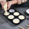 4/6/9/12Holes DIY Non-Stick Cake Pan Bakeware Muffin Cupcake Mold Baking Dish Carbon Steel Kitchen Oven Trays Pastry Tool