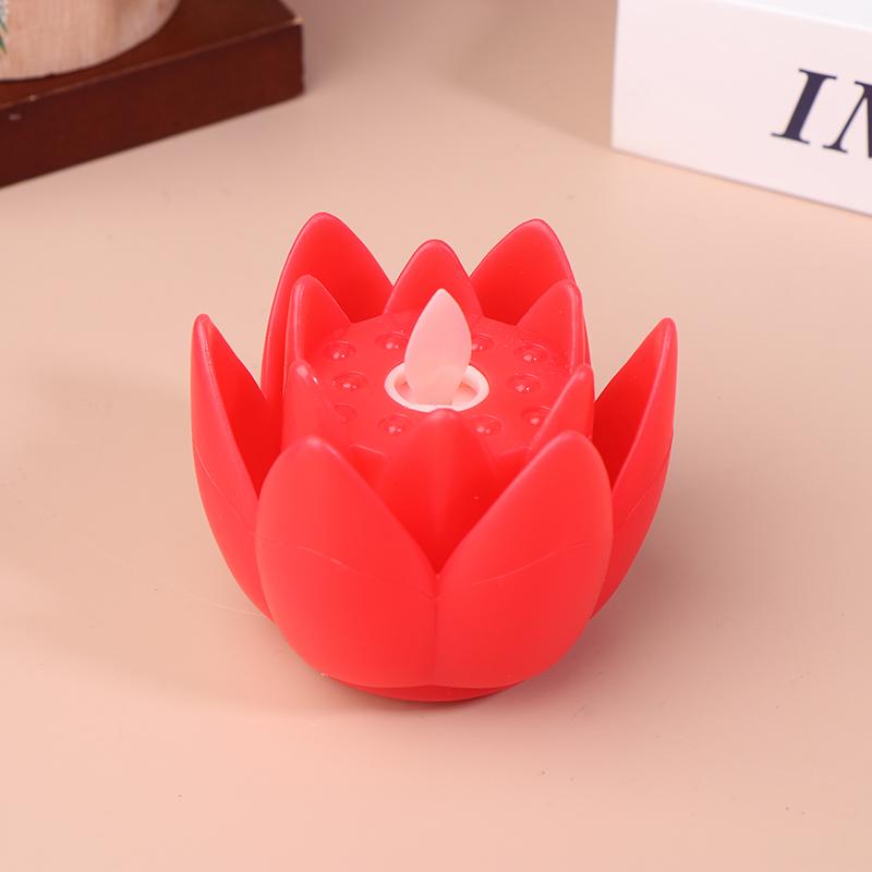 Lotus Lantern In Front Of The Temple Led Electronic Candle Lamp Buddhist Hall Lanterns Wishing Light Temple Festival Decoration