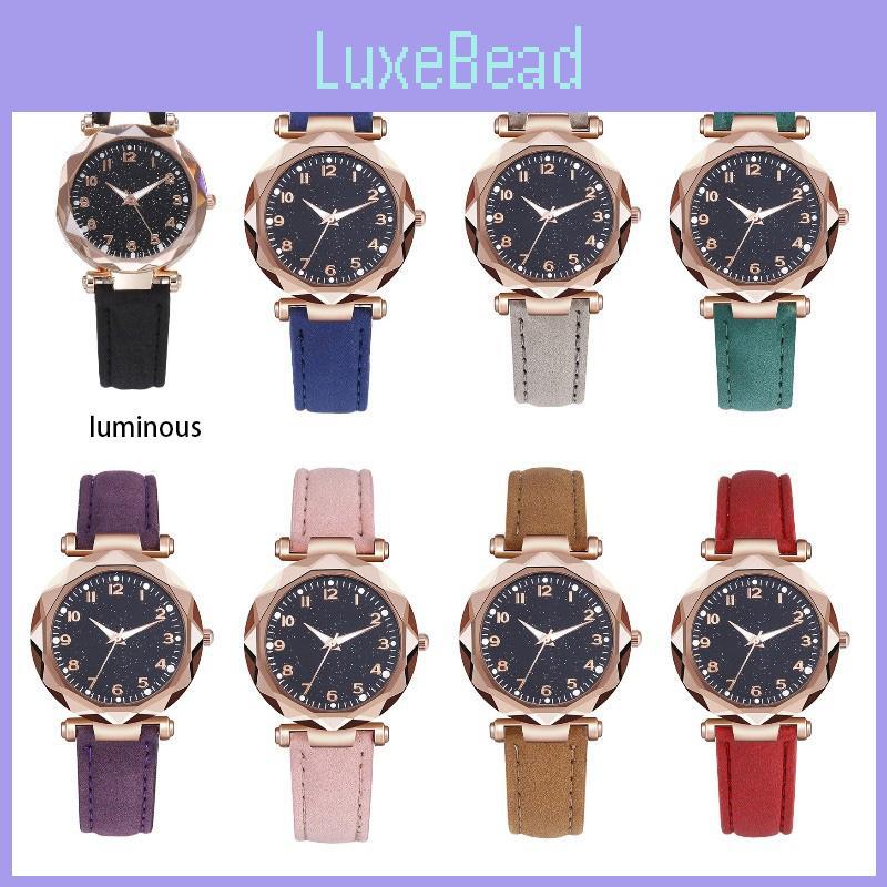 Women's Digital Belt Watch With Night Sky Design Casual Quartz Wristwatch