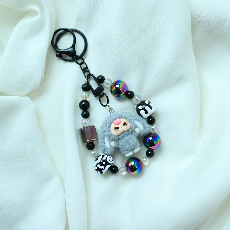 

Креативный милый брелок-подвеска, расписанный вручную, с бусинами, шарм для мобильного телефона, универсальный аксессуар для украшения рюкзака, подарки