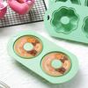 DIY Doughnut Baking Mold 2-Cavity Cake Mold Easy to Demold Silicone Baking Pan  Bakery Tools
