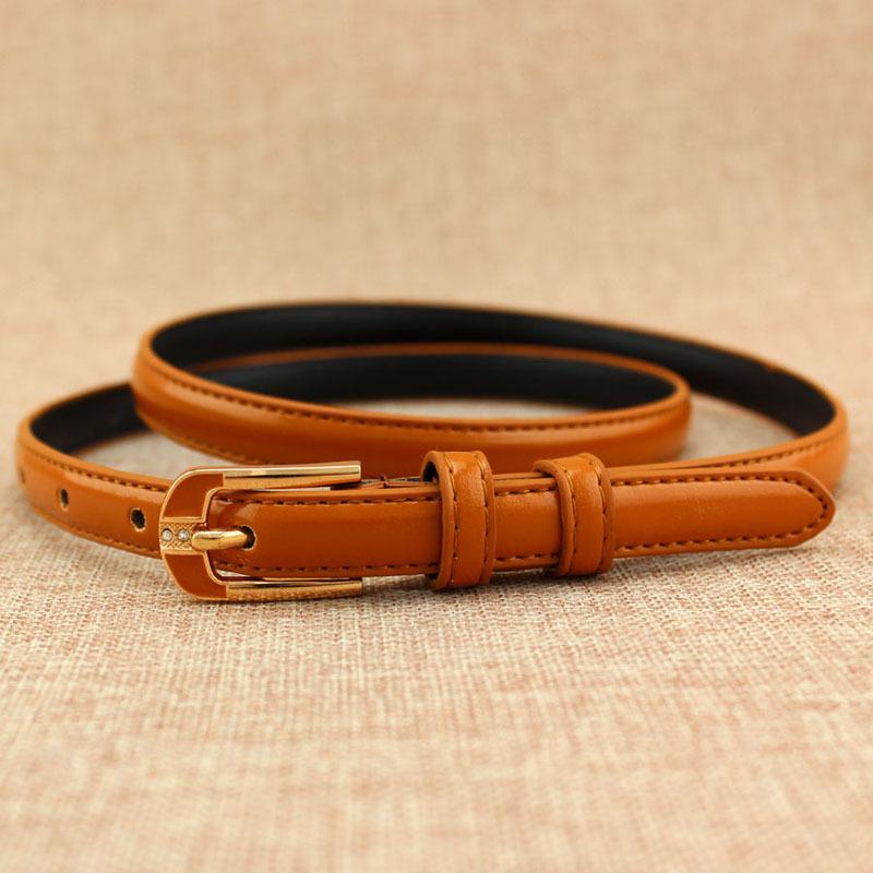 Women'S Spring And Summer Belt, Rhinestone Inlaid Pin Buckle, Women'S Thin Skirt Decorative Belt