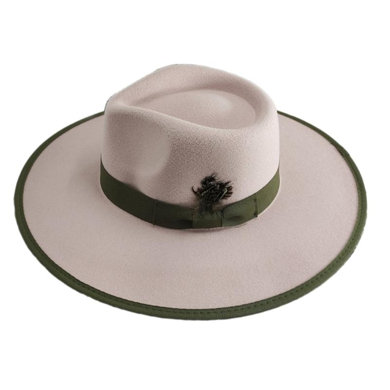 Stylish Wide Border Hat Sun Protecting Fashionable Hat British Styles Hat for Holiday Celebrations