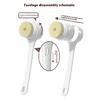 Body Scrubber 5MultiUse Brush Head IPX7 Waterproof Rechargeable Long Handle For Deep Pore Cleansing Relaxing Tool