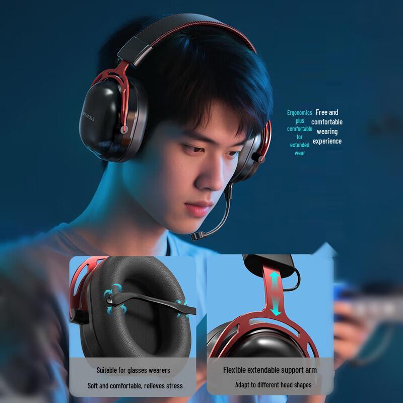 SANSUI DT15Pro 7.1 Wireless Gaming Headset