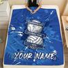 Custom Name Birmingham City Flannel Blanket, High quality Comfortable for All Seasons, Home Decor, Warmth and Comfort