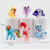 Model My Little Ponies Figures Action Figures Toy Cartoon Anime Pinkie/Fluttershy/Twilight Sparkle Doll Decoration Gift