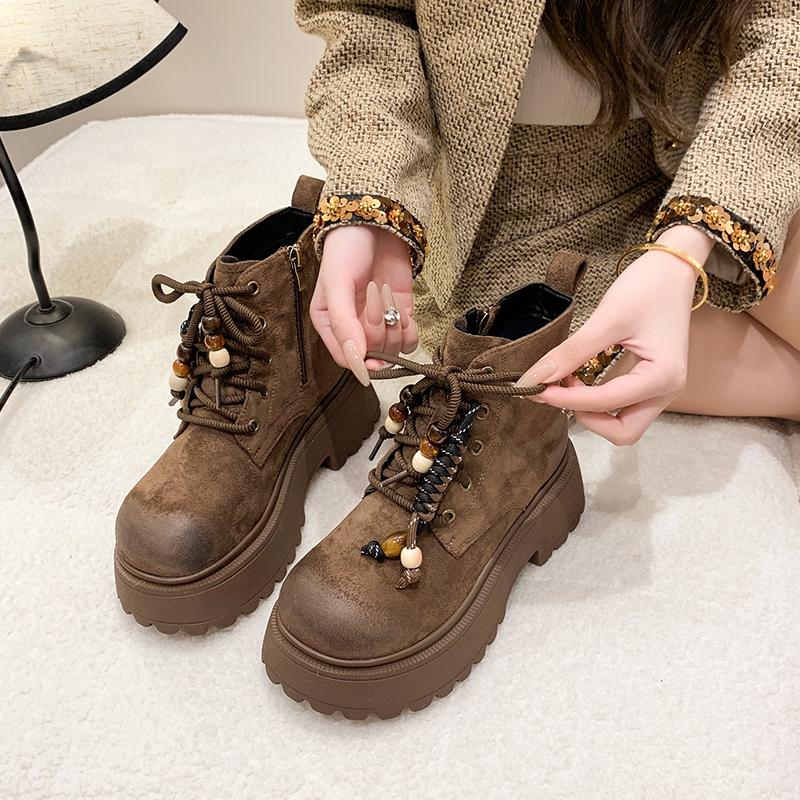 Platform Women's Ankle Boots High Heels Designer Shoes Winter 2025 Fashion Chelsea Boots New Trend Goth Walking Mujer De Botas