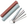Stainless Steel+Sharpening Stone Guitar Maintenance Kit Multi-color Fret Polishing Tool  For Guitar