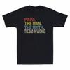The Myth Influence Papa Tshirt Gift Unisexs For The Funny Unisex Vintage Bad The Dad