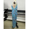 Women Adjustable Strap Floral Printed Casual Loose High Waist Summer Jumpsuit