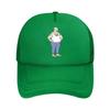 Tattooed Man in Casual Attire Standing Mesh Baseball Cap